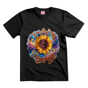 You Are My Sunshine T Shirt Sunflower Dog Paw Shirt Hippie Dog Mom Shirt Butterfly Sunflower Paw Print Shirt Boho Sunshine Shirt Gift For Dog Lovers