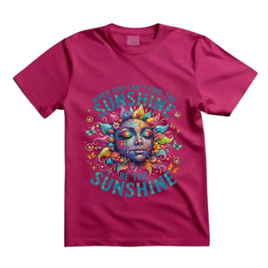 When You Can't Find The Sunshine Be The Sunshine T Shirt Hippie Sun Graphic Tee Boho Sunshine Shirt Psychedelic Sun Face Shirt Inspirational Butterfly Shirt Gift For Hippie Lovers