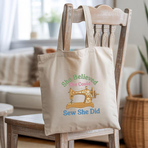 Sew She Did Embroidery File Funny Sewing Quote Machine Embroidery Design Sewing Machine Stitch Pattern Quilter Gift Sewing Lover Design