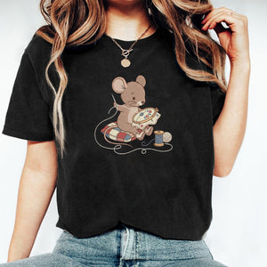 Mouse Embroidery File: Sewing, Hoop, Thread Design (Digital Download)