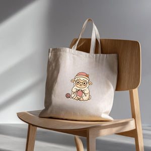 Sheep Knitting Embroidery File: Kawaii Lamb Yarn Design (Digital Download)