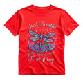 Just Breathe Everything Is Going To Be Okay T Shirt Hippie Dragonfly Graphic Tee Boho Dragonfly Shirt Mandala Dragonfly Shirt Gift For Dragonfly Lovers
