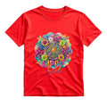 Hippie Soul T Shirt Peace Sign Floral Graphic Tee Boho Sunflower Shirt Colorful Flower Shirt Groovy Hippie Shirt Gift For Hippie Lovers