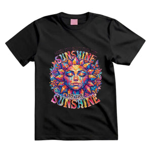 When You Can't Find The Sunshine Be The Sunshine T Shirt Hippie Sun Graphic Tee Boho Sunshine Shirt Psychedelic Sun Face Shirt Colorful Butterfly Shirt Gift For Hippie Lovers