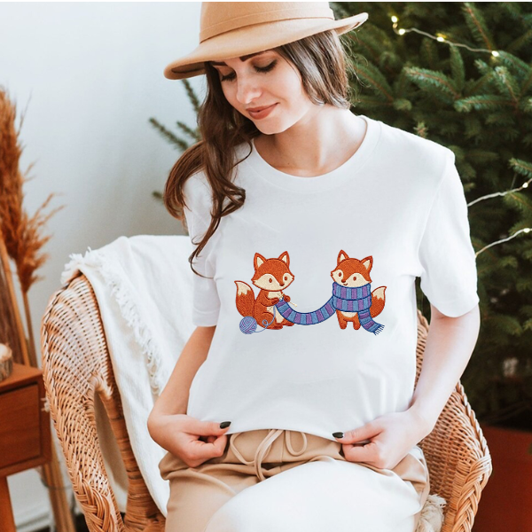 Woodland Animal Scarf Design
