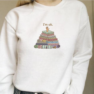 Im Ok Sewing Embroidery File Funny Quilting Quote Design Machine Embroidery For Sweatshirts Hoodies Apparel Quilter Sewing Lover
