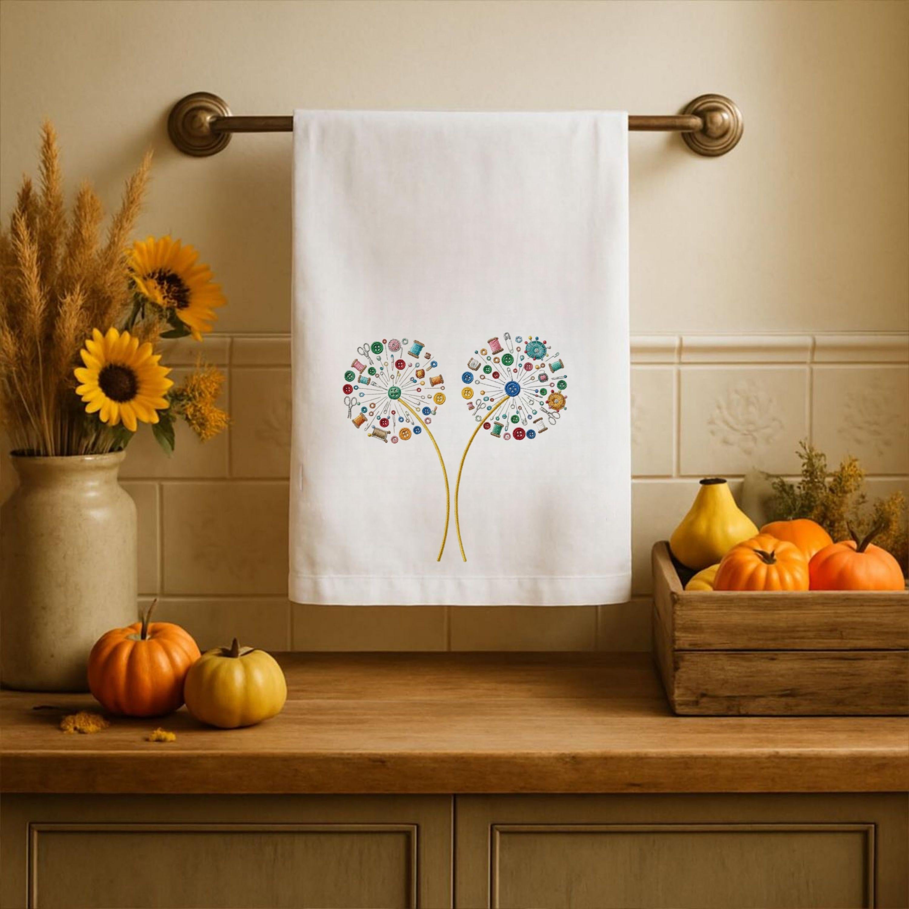 Cute Sewing Dandelion Embroidery File Quilting Equipment Design Machine Embroidery Pattern Quilter Gift Stitch Design
