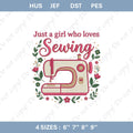 Floral Sewing Machine Embroidery Design (Digital File)