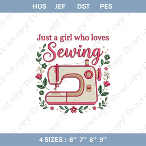 Floral Sewing Machine Embroidery Design (Digital File)