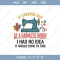 Sewing Embroidery File Funny Quilting Design Seamstress Pattern Machine Embroidery Sewing Machine Gift for Quilter Mom Craft Design