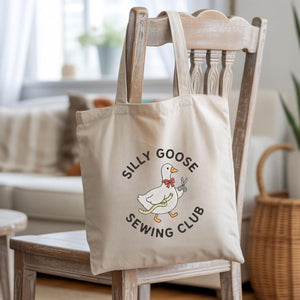 Silly Goose Sewing Club Embroidery File: Funny Tailor Goose Design (Digital Download)