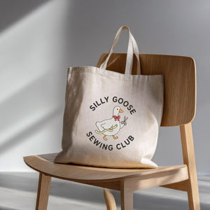 Silly Goose Sewing Club Embroidery File: Funny Tailor Goose Design (Digital Download)
