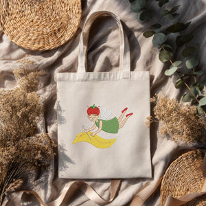 Tomato Pincushion Fairy Embroidery File: Whimsical Sewing Machine Pattern (Digital Download)